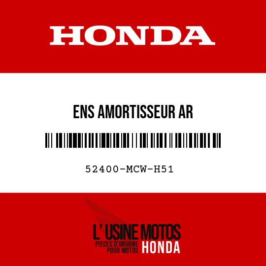image de 52400-MCW-H51 ENS AMORTISSEUR AR