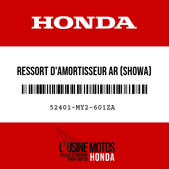 image de 52401-MY2-601ZA RESSORT D'AMORTISSEUR AR (SHOWA) NH1 