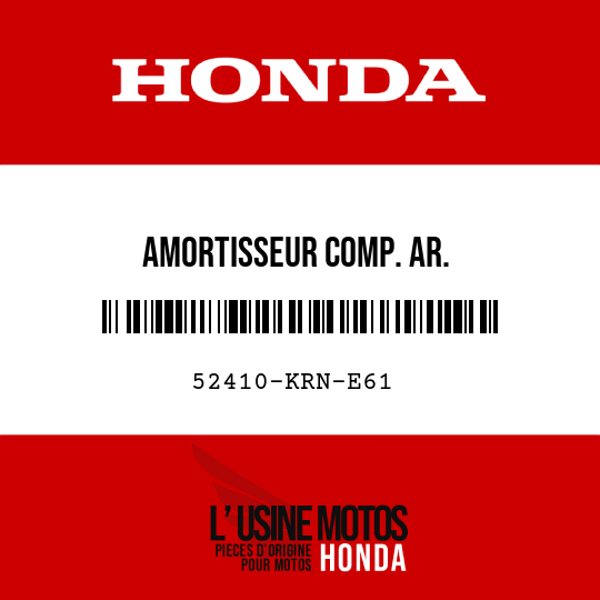 image de 52410-KRN-E61 AMORTISSEUR COMP. AR.