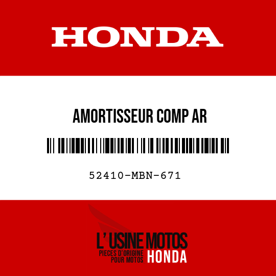 image de 52410-MBN-671 AMORTISSEUR COMP AR