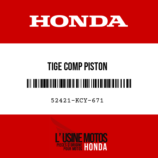image de 52421-KCY-671 TIGE COMP PISTON