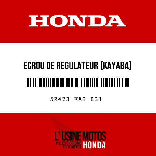 image de 52423-KA3-831 ECROU DE REGULATEUR (KAYABA)