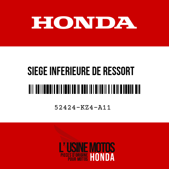image de 52424-KZ4-A11 SIEGE INFERIEURE DE RESSORT