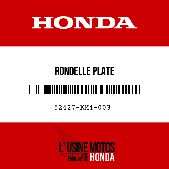 image de 52427-KM4-003 RONDELLE PLATE