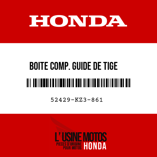 image de 52429-KZ3-861 BOITE COMP. GUIDE DE TIGE