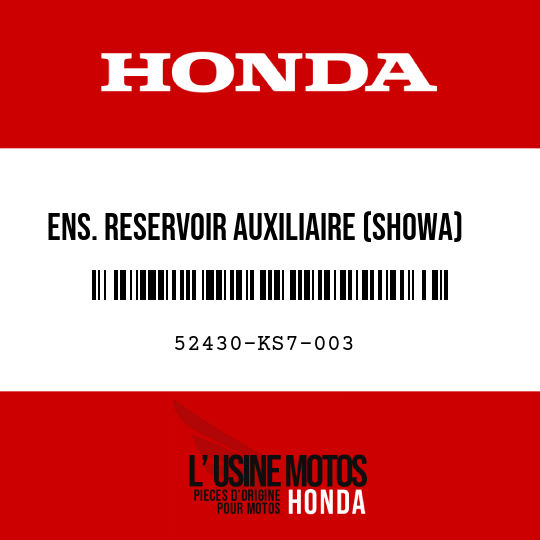 image de 52430-KS7-003 ENS. RESERVOIR AUXILIAIRE (SHOWA)