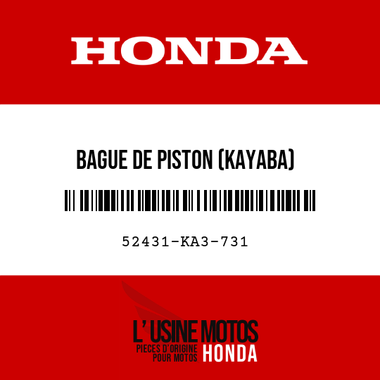 image de 52431-KA3-731 BAGUE DE PISTON (KAYABA)