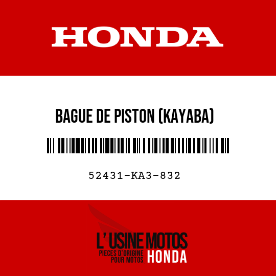 image de 52431-KA3-832 BAGUE DE PISTON (KAYABA)