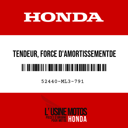 image de 52440-ML3-791 TENDEUR, FORCE D'AMORTISSEMENTDE COMPRESSION (KAYABA)