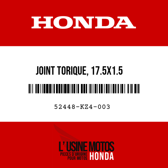 image de 52448-KZ4-003 JOINT TORIQUE, 17.5X1.5