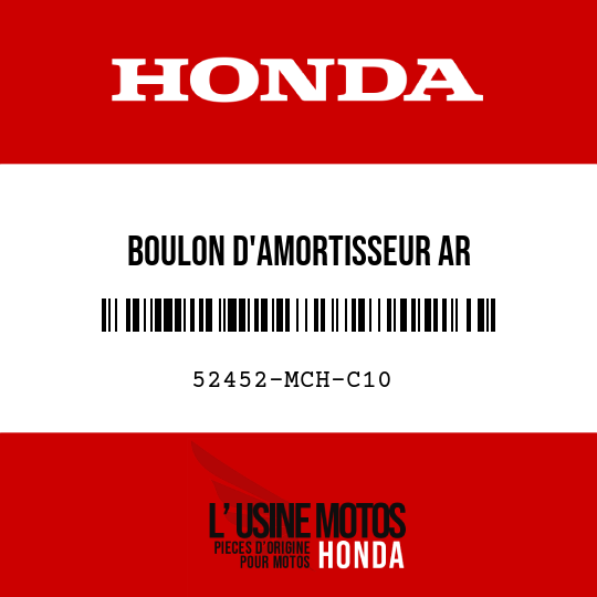 image de 52452-MCH-C10 BOULON D'AMORTISSEUR AR