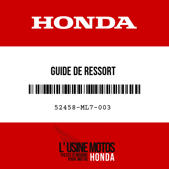 image de 52458-ML7-003 GUIDE DE RESSORT
