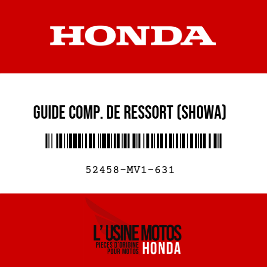 image de 52458-MV1-631 GUIDE COMP. DE RESSORT (SHOWA)