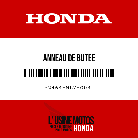 image de 52464-ML7-003 ANNEAU DE BUTEE