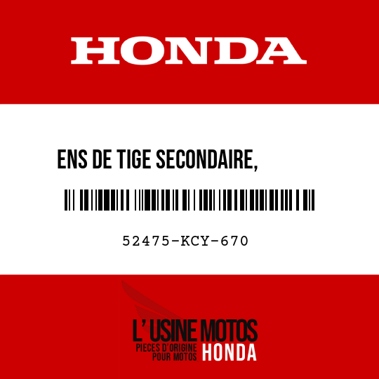 image de 52475-KCY-670 ENS DE TIGE SECONDAIRE,      COUSSIN CONNEXION