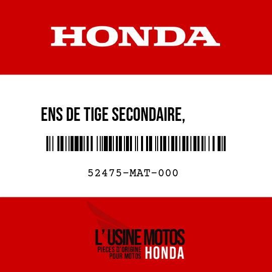 image de 52475-MAT-000 ENS DE TIGE SECONDAIRE,      COUSSIN CONNEXION