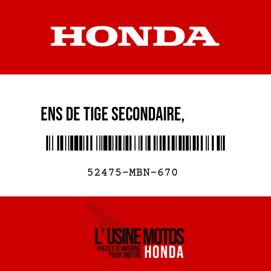 image de 52475-MBN-670 ENS DE TIGE SECONDAIRE,      COUSSIN CONNEXION