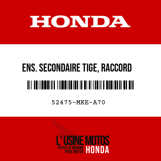image de 52475-MKE-A70 ENS. SECONDAIRE TIGE, RACCORD COUSSIN D.