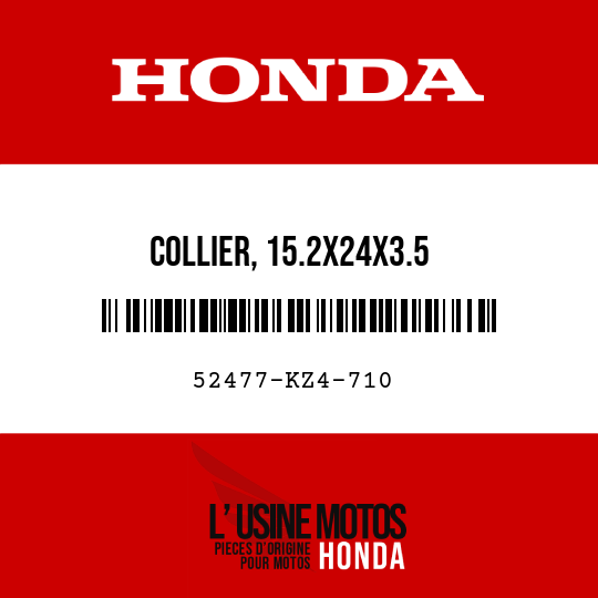 image de 52477-KZ4-710 COLLIER, 15.2X24X3.5