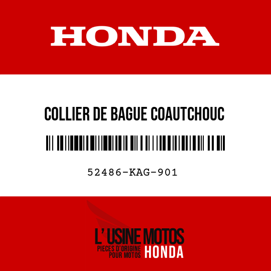 image de 52486-KAG-901 COLLIER DE BAGUE COAUTCHOUC