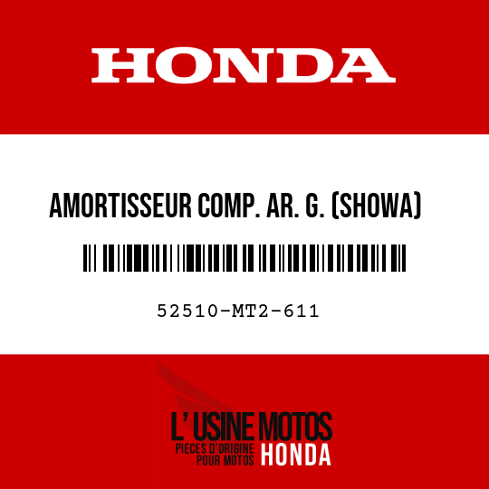 image de 52510-MT2-611 AMORTISSEUR COMP. AR. G. (SHOWA)
