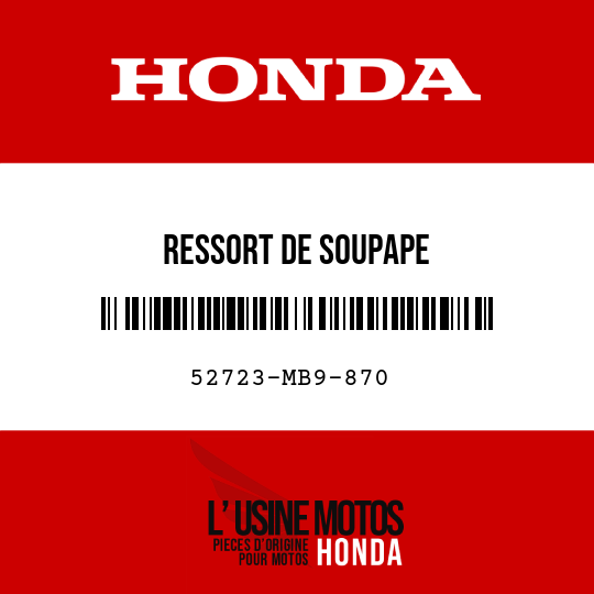 image de 52723-MB9-870 RESSORT DE SOUPAPE