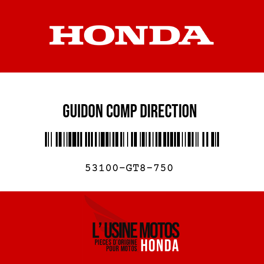 image de 53100-GT8-750 GUIDON COMP DIRECTION