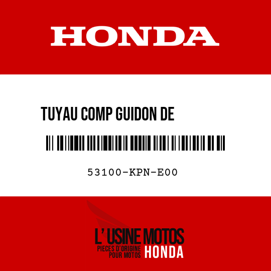image de 53100-KPN-E00 TUYAU COMP GUIDON DE         DIRECTION