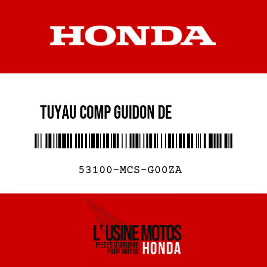image de 53100-MCS-G00ZA TUYAU COMP GUIDON DE         DIRECTION D NH295M