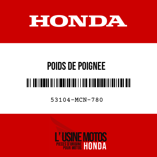 image de 53104-MCN-780 POIDS DE POIGNEE