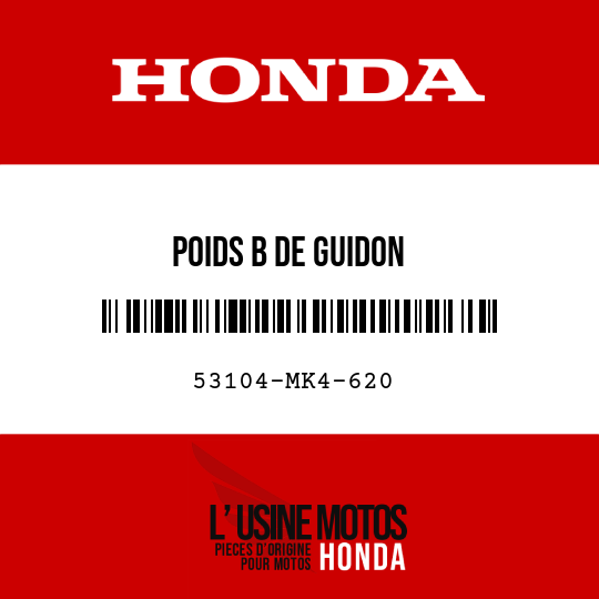 image de 53104-MK4-620 POIDS B DE GUIDON