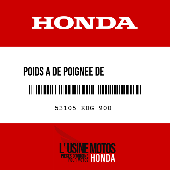 image de 53105-K0G-900 POIDS A DE POIGNEE DE         DIRECTION