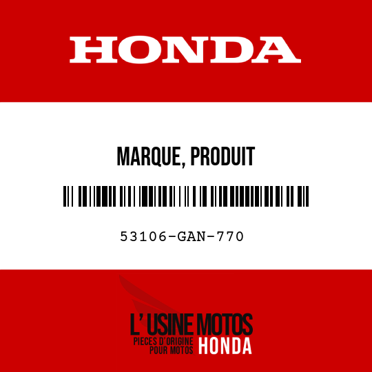 image de 53106-GAN-770 MARQUE, PRODUIT