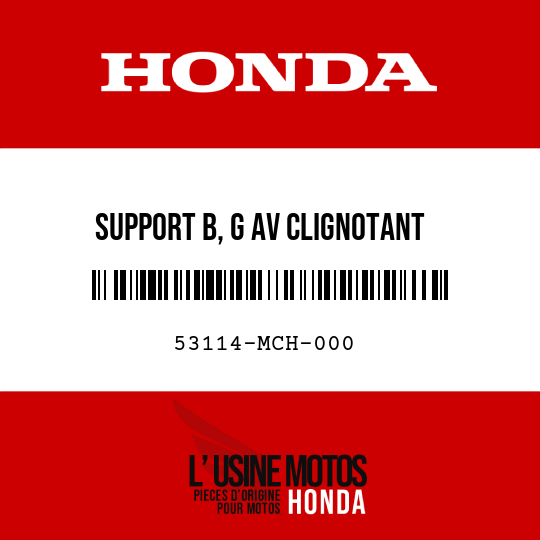 image de 53114-MCH-000 SUPPORT B, G AV CLIGNOTANT
