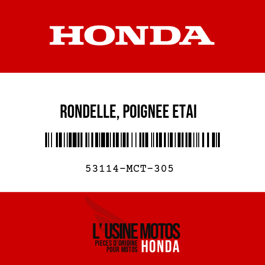 image de 53114-MCT-305 RONDELLE, POIGNEE ETAI