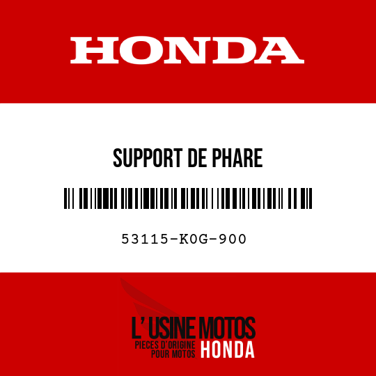 image de 53115-K0G-900 SUPPORT DE PHARE