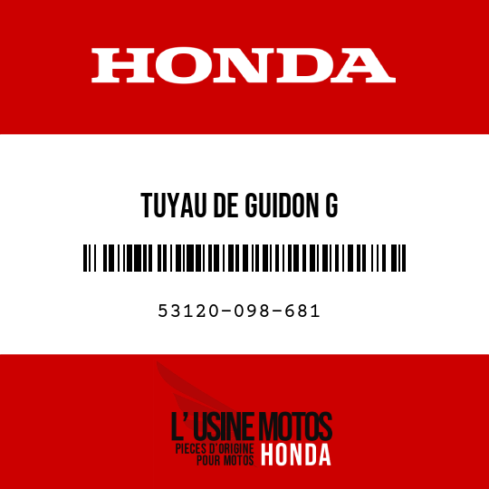 image de 53120-098-681 TUYAU DE GUIDON G