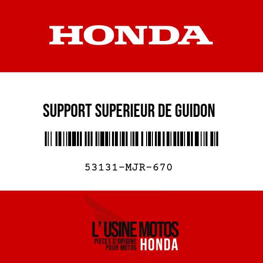 image de 53131-MJR-670 SUPPORT SUPERIEUR DE GUIDON