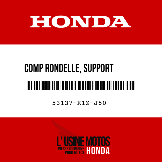 image de 53137-K1Z-J50 COMP RONDELLE, SUPPORT       POIGNEE