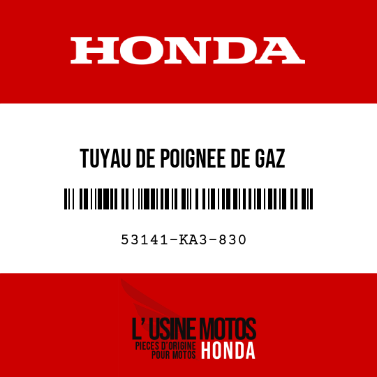 image de 53141-KA3-830 TUYAU DE POIGNEE DE GAZ