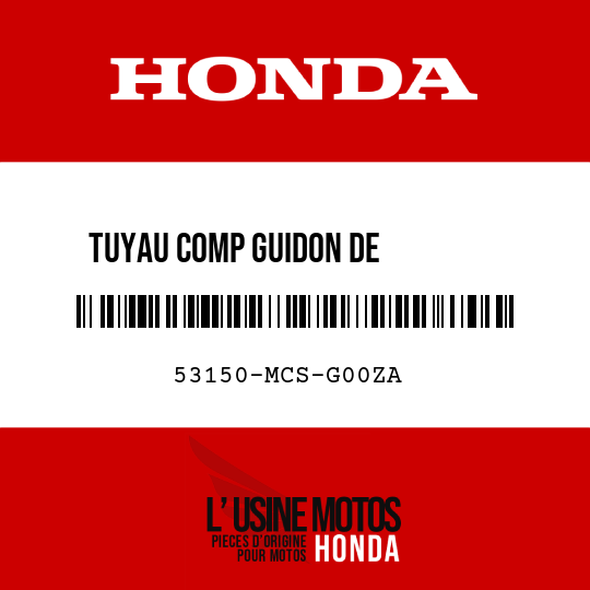 image de 53150-MCS-G00ZA TUYAU COMP GUIDON DE         DIRECTION G NH295M