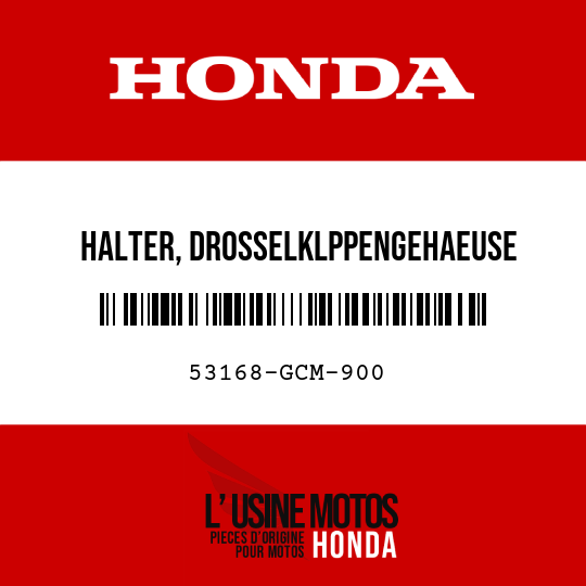 image de 53168-GCM-900 HALTER, DROSSELKLPPENGEHAEUSE