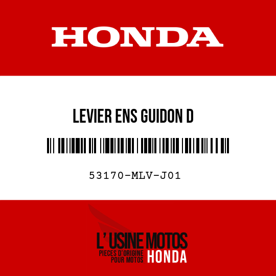 image de 53170-MLV-J01 LEVIER ENS GUIDON D