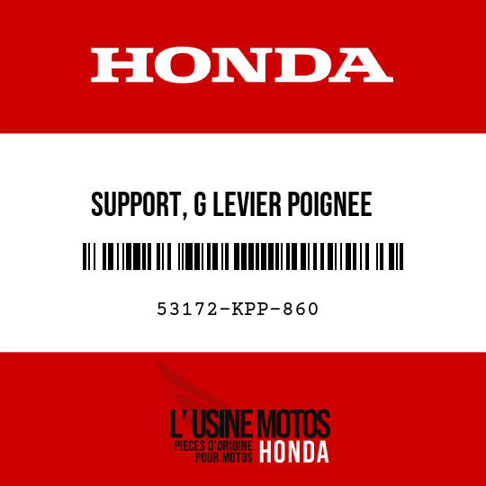 image de 53172-KPP-860 SUPPORT, G LEVIER POIGNEE