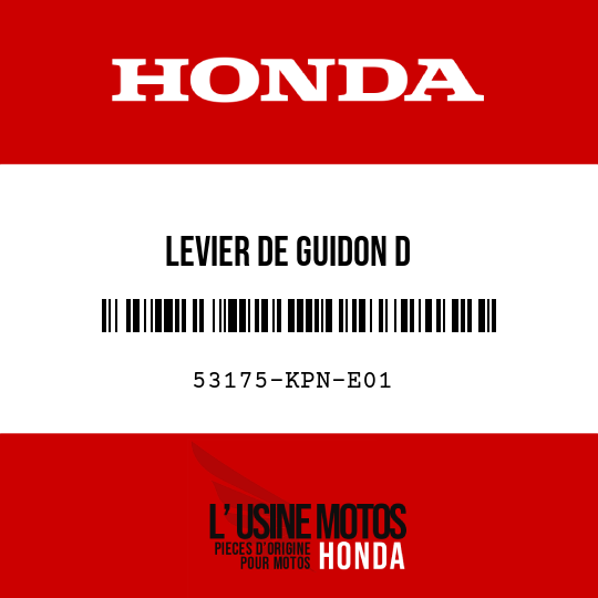 image de 53175-KPN-E01 LEVIER DE GUIDON D