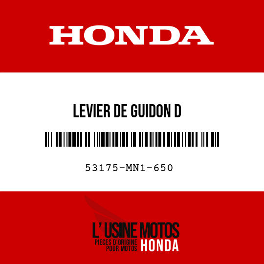 image de 53175-MN1-650 LEVIER DE GUIDON D