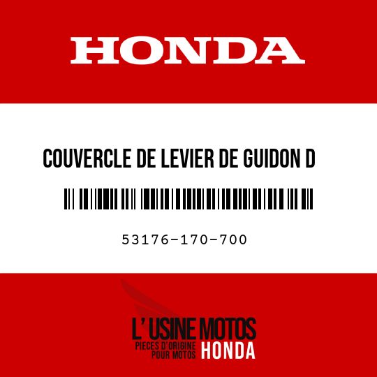 image de 53176-170-700 COUVERCLE DE LEVIER DE GUIDON D