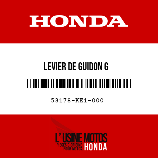 image de 53178-KE1-000 LEVIER DE GUIDON G