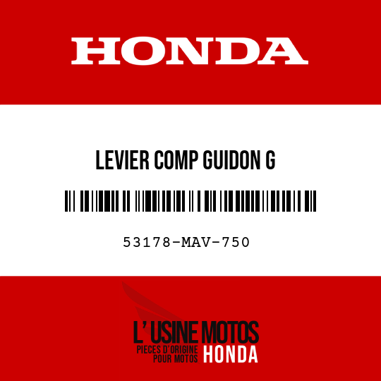 image de 53178-MAV-750 LEVIER COMP GUIDON G