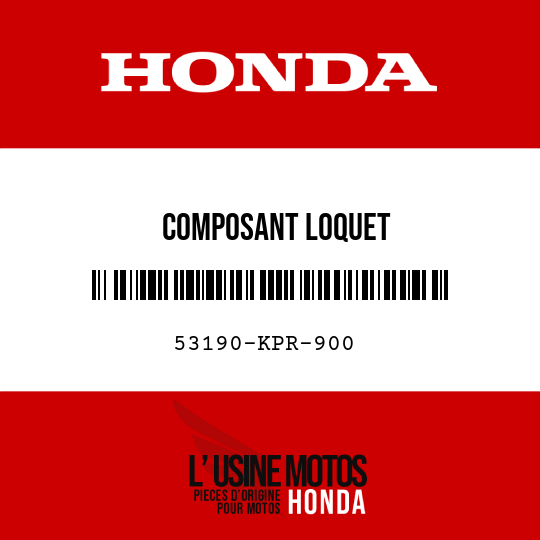 image de 53190-KPR-900 COMPOSANT LOQUET
